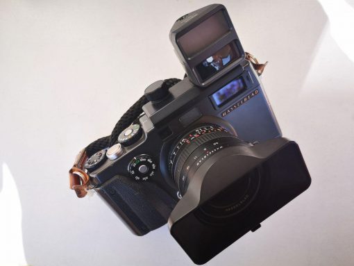 Xpan mit dem 30mm Objektiv und dem dazugehörigen Aufsatz 